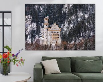 Kasteel Neuschwanstein, Allgäu, Beieren, Duitsland van Henk Meijer Photography