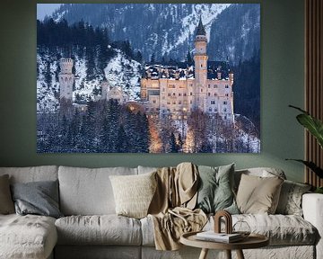 Schloss Neuschwanstein, Allgäu, Bayern, Deutschland von Henk Meijer Photography