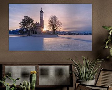 St. Coloman Kirche, Schwangau, Bayern, Deutschland von Henk Meijer Photography