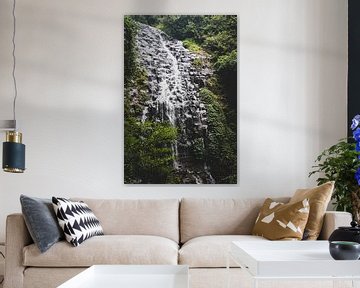 Chute d'eau dans la forêt tropicale sur Ennio Brehm