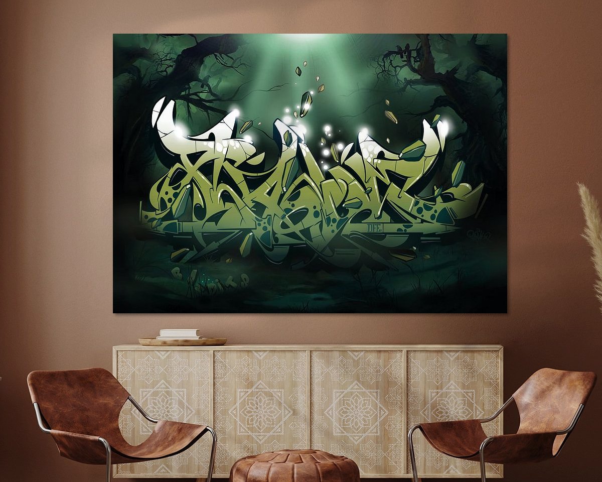 Example of the artwork in a room