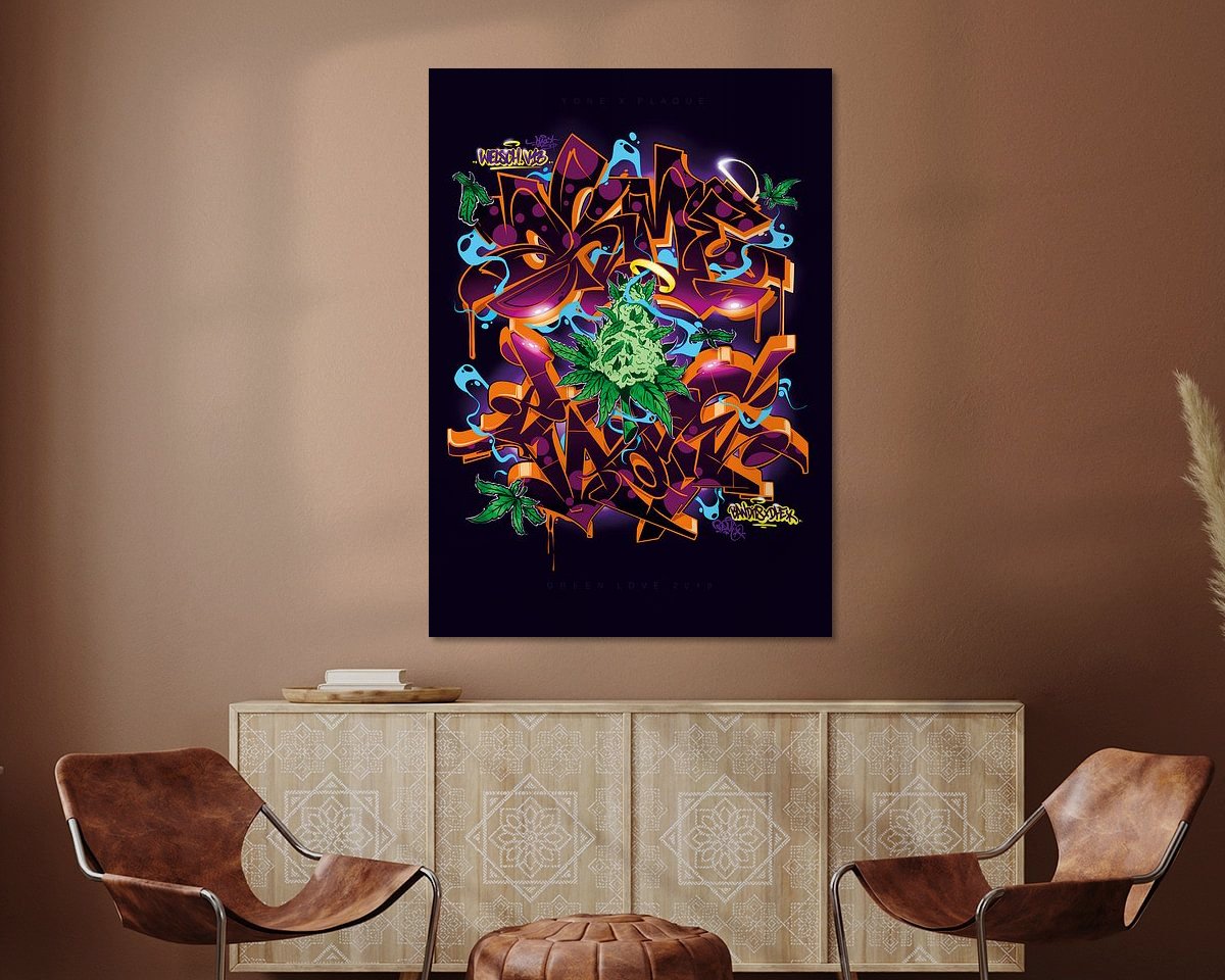 Example of the artwork in a room