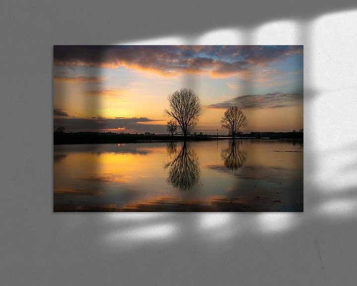 Beispiel: Sonnenuntergang über den Überschwemmungsgebieten des Lek von Arthur Puls Photography
