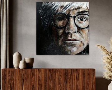 Portret van Andy Warhol, Andrew Warhola van Therese Brals
