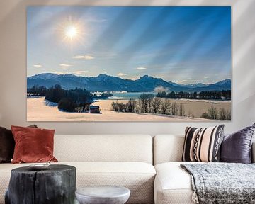 Forggensee in winter, Bavaria, Germany by Henk Meijer Photography