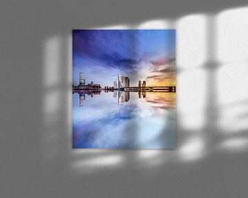 Rotterdam reflectie van Jeroen Mikkers
