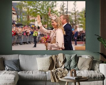Koningin Maxima en Koning Willem Alexander bezoeken Hoogeveen op 18 september 2019