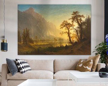 Zonsopgang, Yosemite Valley, Albert Bierstadt