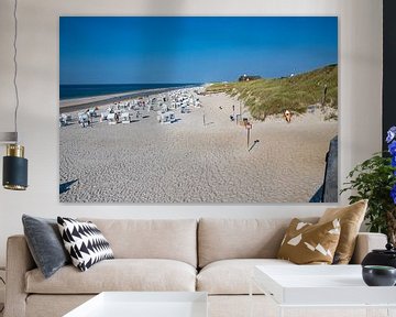 Strandstoelen op het strand van Kampen van Alexander Wolff