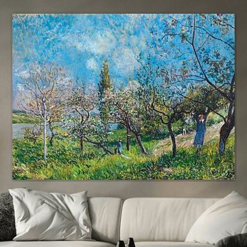 Boomgaard in het voorjaar, Alfred Sisley