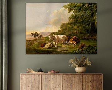 Landschap met vee, Pieter Gerardus van Os