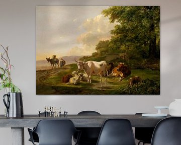 Landschaft mit Rindern, Pieter Gerardus van Os