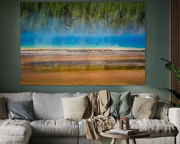 Grand Prismatic Spring, Yellowstone National Park by Harold van den Hurk