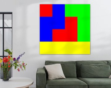 4x4 in 16 | Morphing | Zentrum mit Quadrat | V=052-08 | P #01