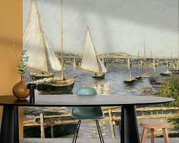 Zeilboten bij Argenteuil, Gustave Caillebotte