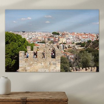Turm des Castelo Sao Jorge, Lissabon, Portugal