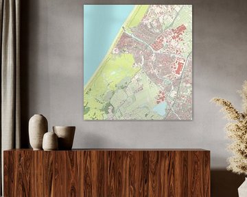 Kaart van Katwijk