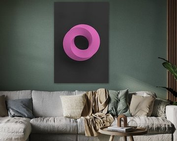 Purple swirl on dark background by Jörg Hausmann