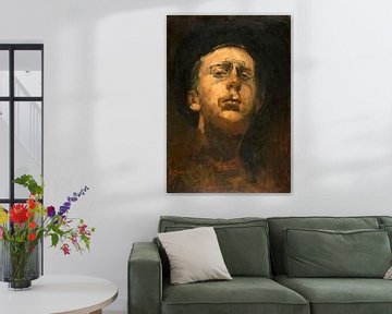 Zelfportret met pince-nez, George Hendrik Breitner