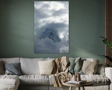 Matterhorn in de wolken, Zermatt, Zwitserland van Torsten Krüger