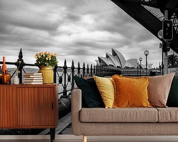 Sydney opera house in zwart-wit