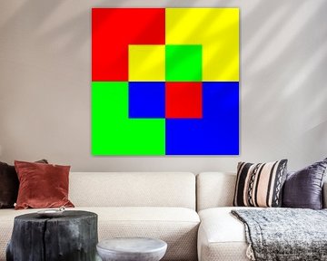 4x4 in 16 | Morphing | Quadrate im Zentrum | V=102-08 | P #01
