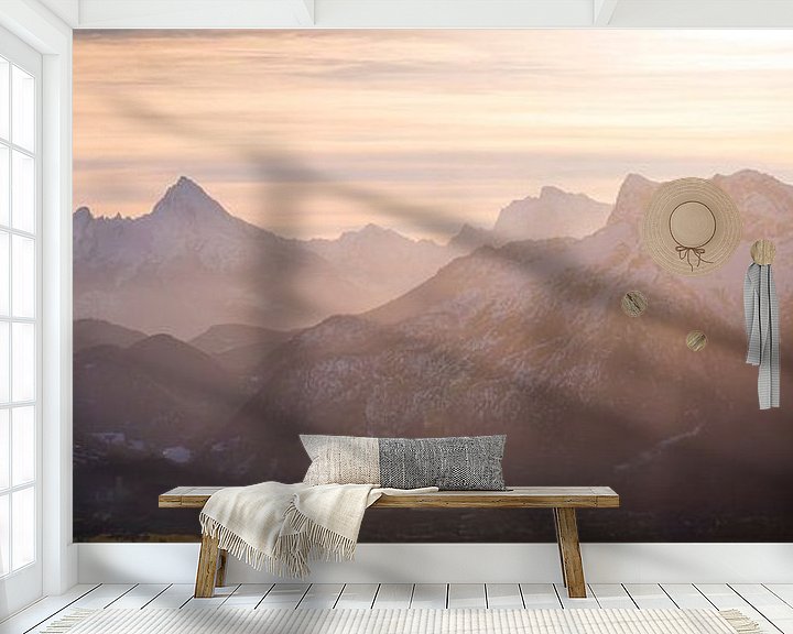 Beispiel fototapete: Watzmann und Berchtesgadener Alpen von Martin Wasilewski