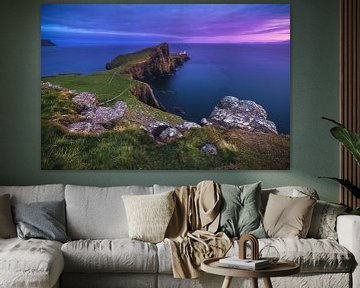 Schotland Isle of Skye Neist Point in de Avond Dror van Jean Claude Castor