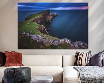 Neist Point op het Isle of Skye op het blauwe uur van Jean Claude Castor