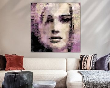 Abstract lilac portrait by Diana Mets