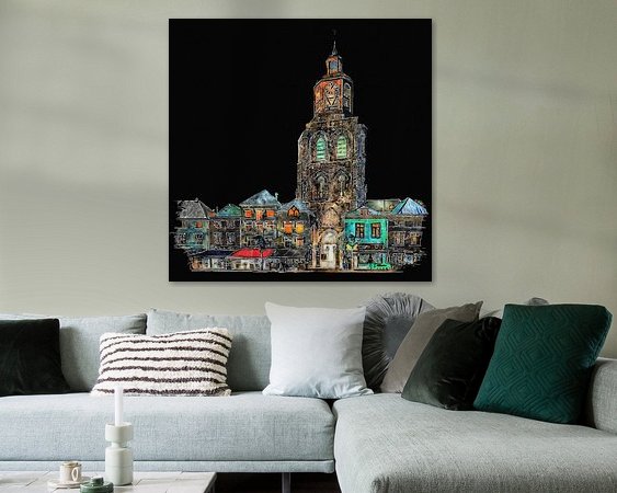 Example of the artwork in a room