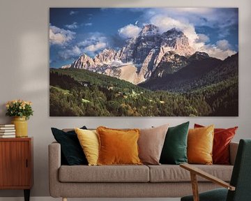 Panorama de la montagne des Dolomites sur Jean Claude Castor