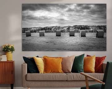 Strandstoelen op Norderney van Steffen Peters