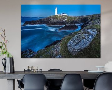 Ireland Fanad Head lighthouse at night by Jean Claude Castor