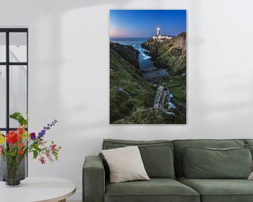 Le phare de Fanad Head en Irlande la nuit sur Jean Claude Castor