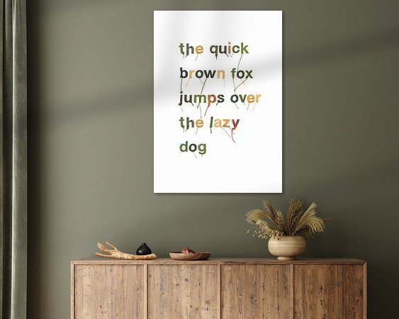 Example of the artwork in a room