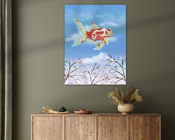Flying goldfish by Bianca Wisseloo