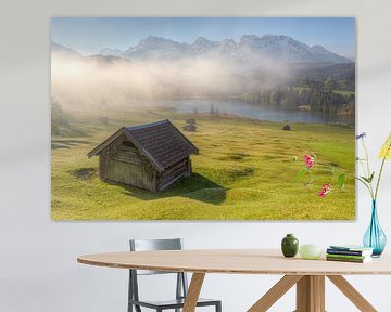 Wafts of mist over the Geroldsee by Michael Valjak