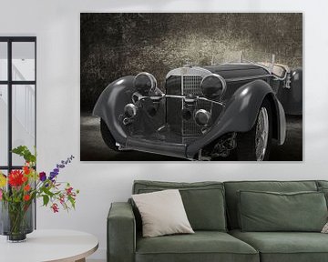 Retro Car front grey by HMS