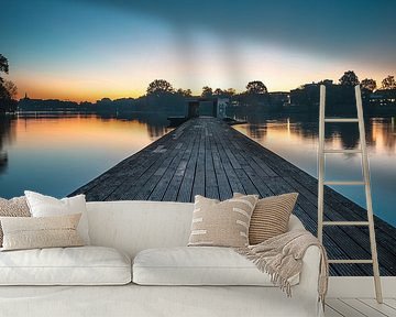 Jorge Pardo Pier in Münster - Sonnenaufgang von Steffen Peters