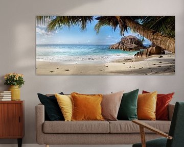 Strand auf La Digue
