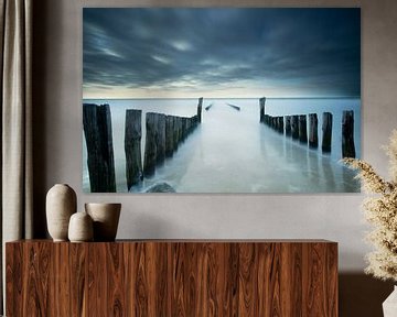 Blick auf das Meer Westkappele von Erwin Goossens