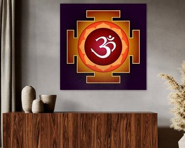 AUM - Yantra voor yogameditatie. Symbool van het Absolute van Paul Evdokimov