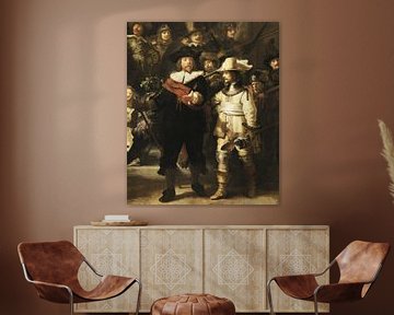 The Night Watch, Rembrandt van Rijn (cut out)