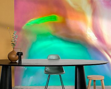 Licht in de tunnel - kleurrijke abstracte fotografie van Qeimoy