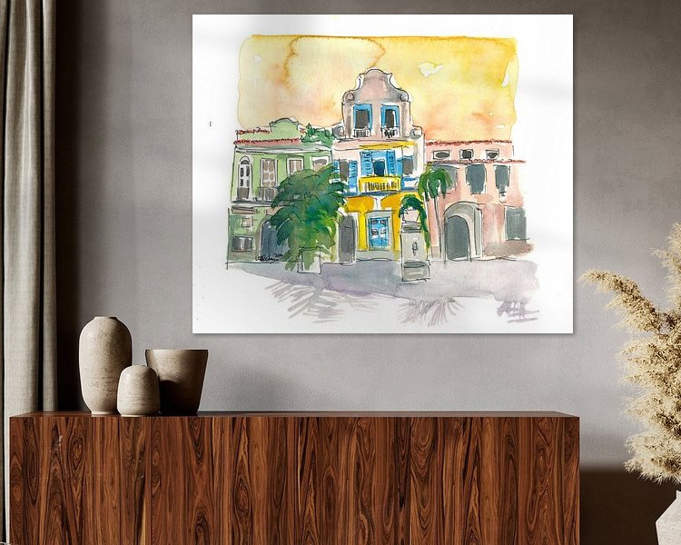 Example of the artwork in a room