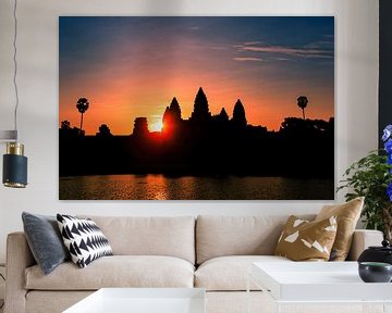 Sonnenaufgang in Angkor Wat, Kambodscha von Henk Meijer Photography