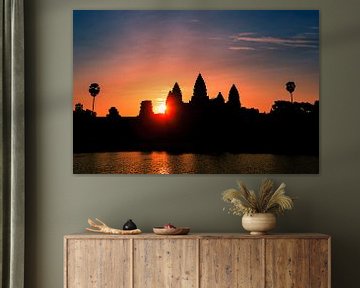 Zonsopkomst bij Angkor Wat, Cambodja van Henk Meijer Photography