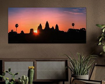 Lever du soleil à Angkor Vat, Cambodge