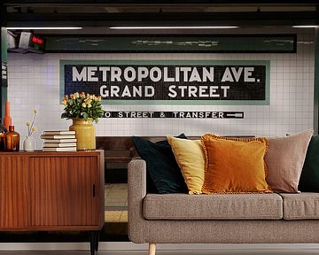 Metro Manhattan, New York Metropolitan Avenue von Tineke Visscher